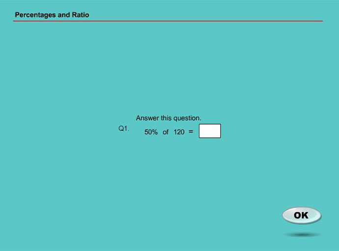 Maths-Whizz test from Year 6 - Percentages and Ratio