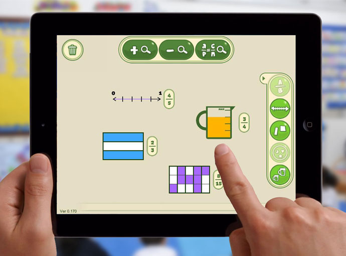 Image of Fractions Lab on an iPad