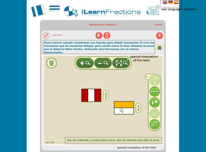 ilearn fractions screenshot
